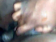 The chubby ebony woman enjoys a creampie.