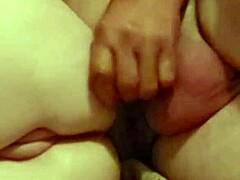 after parting, he used her ass and pussy for double penetration 😈