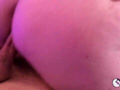 andi ray bbw in fishnets gets facial