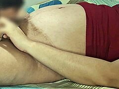 Married Housewife Cums From Husband Cunilingus Almost Caught By Son