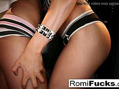 Romi Rain's Lesbian Fun With Brunette Boobs And Pussy