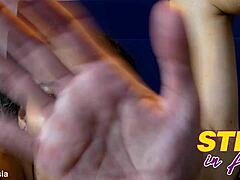 Hey, check out this skinny beautiful Thai babe on the bed taking monster cock cum in mouth