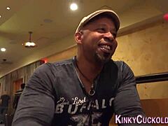 Babe gets fucked in heels for cuckolding humiliation