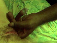 Skinny Girl's Pussy Trimmed In This Video Clip