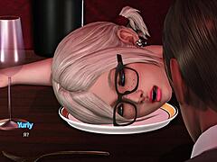 Asian Dancing Leads To Public Toilet Cunilingus