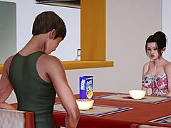 Asian Dancing Leads To Public Toilet Cunilingus