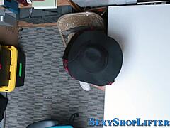 the teenage shoplifter got caught and rammed in the back room