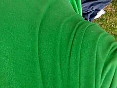 Practicing Indoor Exercise Routine Outdoors Privately