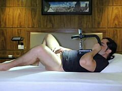 naughty brunette sucking ass with gaping anal