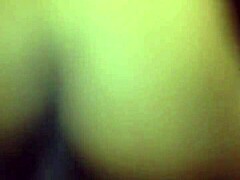 The teen slut rides the huge black cock and gets a creampie from it