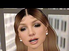 becky and kiko casually explore each other's shaved wet pussies in imvu