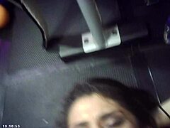 Behind scenes pussy pounding by Italian machine