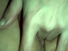 The horny amateur's wet pussy is ready for a good fuck after massage