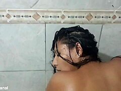 you ripping clothes off my tight pussy milf body in the shower, making me orgasm rough and wet?