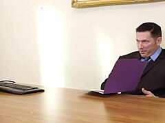 Naive hottie sara luvv gets exploited by older man at work