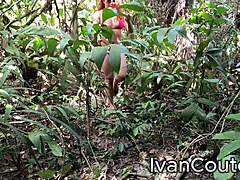 Fuck on the trail with tattooed latina