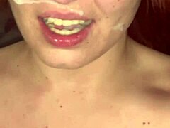 i love watching these milf facials, cum all over.