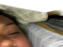 Submissive milf slut girlfriend with big natural tits pleases her man until creampie.