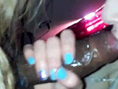 Hey, my girlfriend is sucking that big black cock right now!