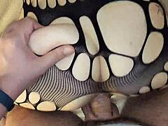 Slutty Ebony Stepdaughter Discovers Her Horny Stepdads Huge Monster Cock In Reality