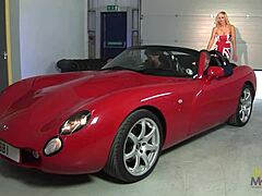 One hard cock just ain't enough for this blonde in stockings, she needs that mmf threesome on the sofa to get off properly, ya know?