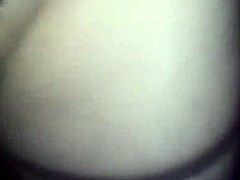 in the woods wearing only g-string and fishnet stockings