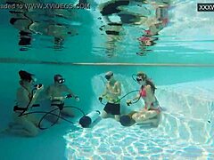 Damn, Eva Sasalka and Jason Bang Underwater Hard!