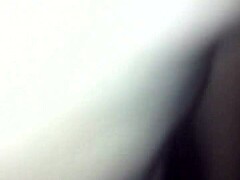 in the woods wearing only g-string and fishnet stockings