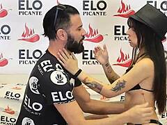 Petite Colombian Mells Blanco Accepts the Bon Bon Bum Challenge