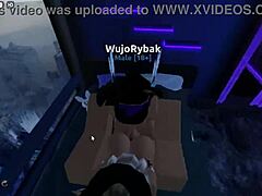 Horny roblox boy fucks step sister hard in missionary and assfucking!