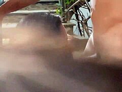 Victoria Dias Stops Neighbor on Stairs for Warm Drink