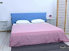 Flawless slim teen explores soft areas gently