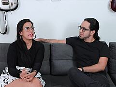 Latina Kylei Ellish Bends Over for Cum in Mouth in First Gay Sex Video with Natural Tits