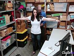 dirty shoplifter rides officer's cock cowgirl to avoid prison 😈