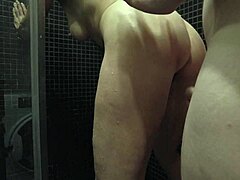 Intense Bathroom Blowjob From Horny Milf