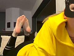 enjoy the sight of barefoot dirty socks feet