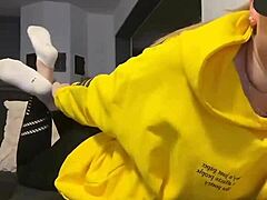 enjoy the sight of barefoot dirty socks feet