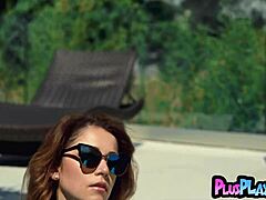 Bombastic Big Tits Brunette Milf Ali Rose Reveals Curvy Naked Body