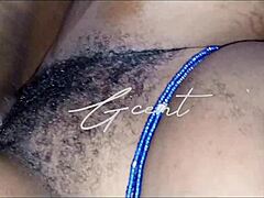 check out this juicy hairy pussy getting ripped and dripping in missionary! 😍🔥
