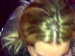 Blonde Sucks Cock And Gets Cumshot On Face