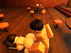 Slut gets fucked in bar with monster cock pov