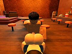 Slut gets fucked in bar with monster cock pov