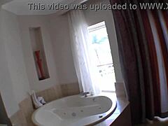 bf and gf compete in drinking and peeing, ends with bj