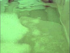 Solo bath leads to horny orgasm.