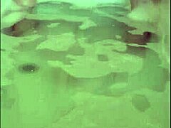 Solo bath leads to horny orgasm.