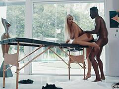 Jason Brown Spread Eagle Fucking Bridegette Bs Moist Pussy With Monster Cock And Cum In Mouth