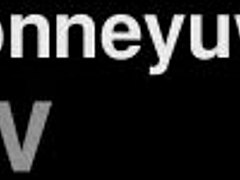 cute girl plays with dildo on video call