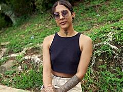 Skinny Colombian Petite Girl In Medellin Casting Interview Gets Amazing Creampie