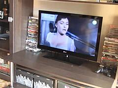 Feeling aroused, amateur college girlfriend masturbates to orgasm, then bathes and shaves her legs