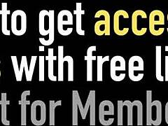 Vicky vette in lace squeezes her tits and rubs her pussy on the bed